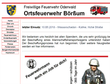 Tablet Screenshot of ffw-boerssum.de